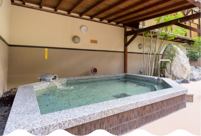 ラジウムイオン鉱物泉風呂